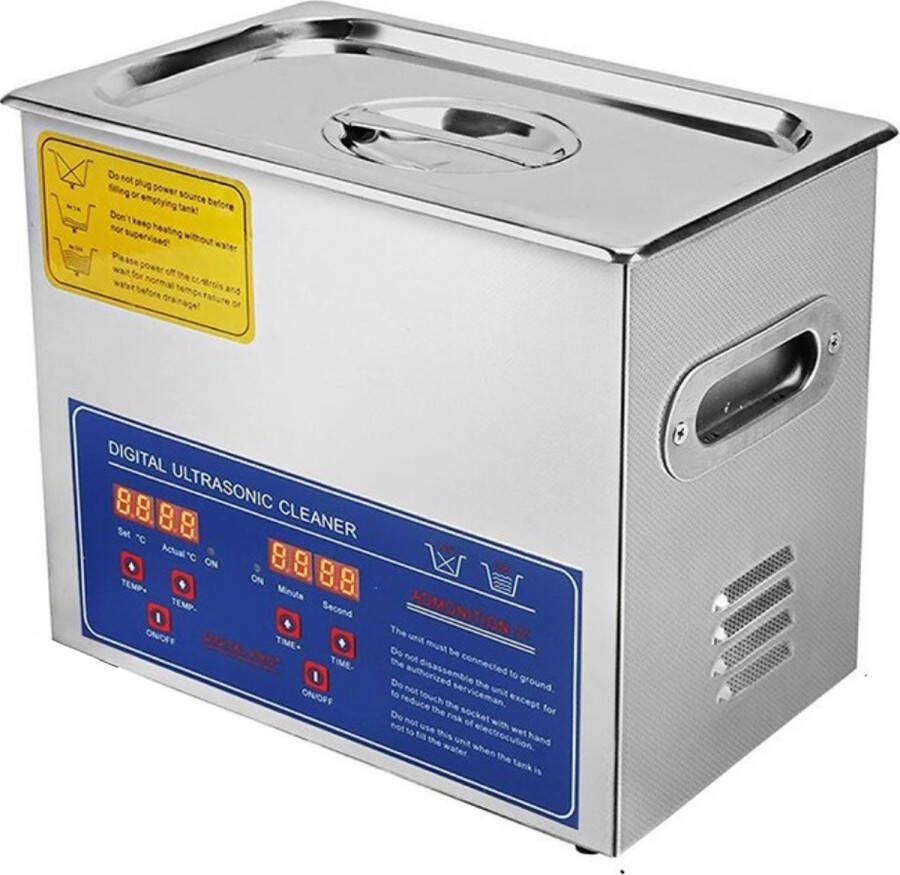 Manzibo Ultrasoon Reiniger Ultrasoonreiniger 3L Ultrasone Reinigen Ultrasoonbak Reinigingsbak Ultrasonic Cleaner Reinigingsmachine Brillen badje