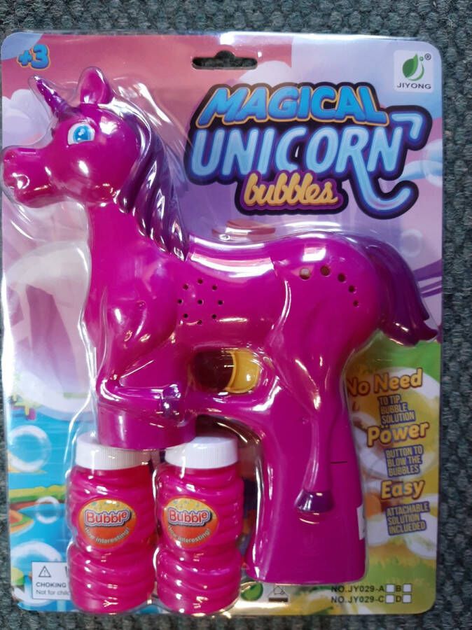 Unicorn bellenblaas pistool