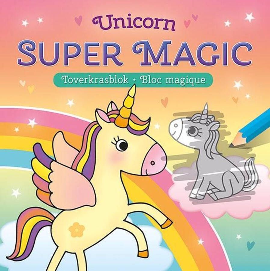 Unicorn Super Magic Toverkrasblok Unicorn Super Magic Bloc Magique