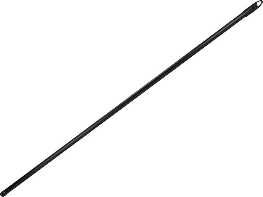 Universeel bruikbare Bezemsteel vloertrekker dweil steel metaal kunststof zwart 130 cm ophang oog
