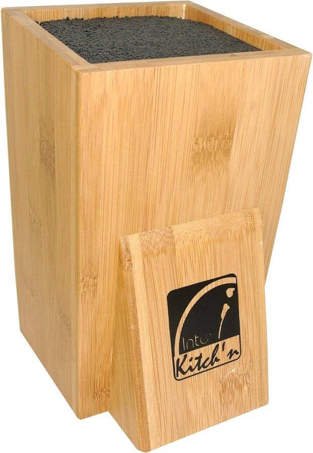 Universeel messenblok hout range leeg