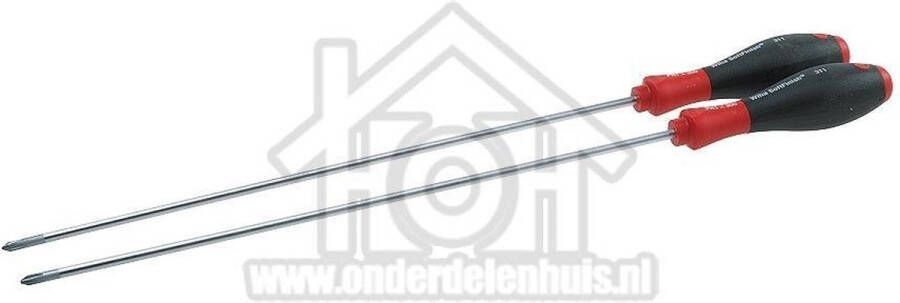 Wiha Universeel Schroevendraaier Kruis PH1 x 300 Zwart Rood 782844