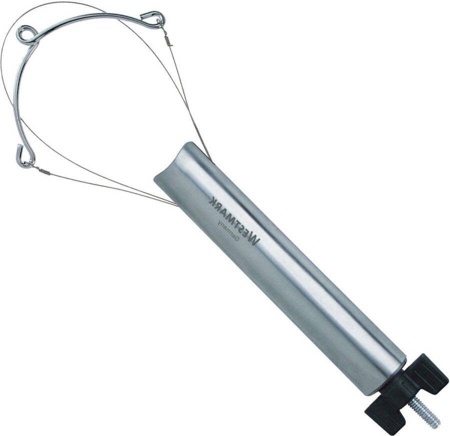 Universele bokaalopener voor weckpotten platte rand of groefjes lengte 315 cm roestvrij staal kunststof zilver Westmark 10522260 potten opener