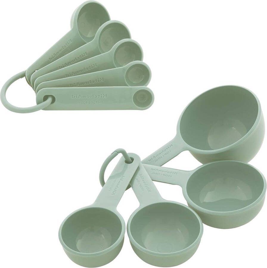 Universele Measuring Cup & Spoon Set 9 Pistache KitchenAid Culinaire Accessoires