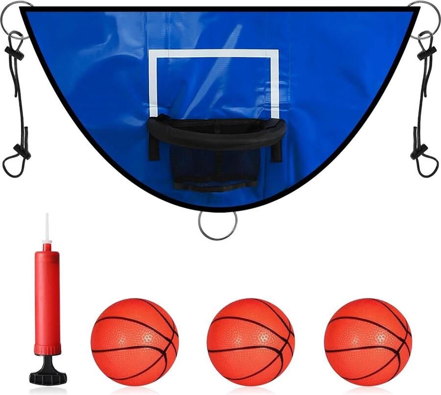 Universele trampoline basketbalmand plank trampoline basketbalopzetstuk mini-basketbal trampolineaccessoires voor kinderen volwassenen binnen buiten