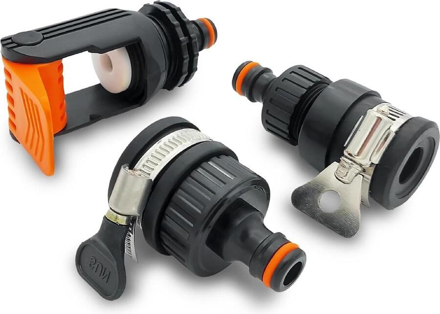 Universele verstelbare waterkraanaansluitingsset voor buitenkraan camper caravan boot adapterset waterdiefstalset