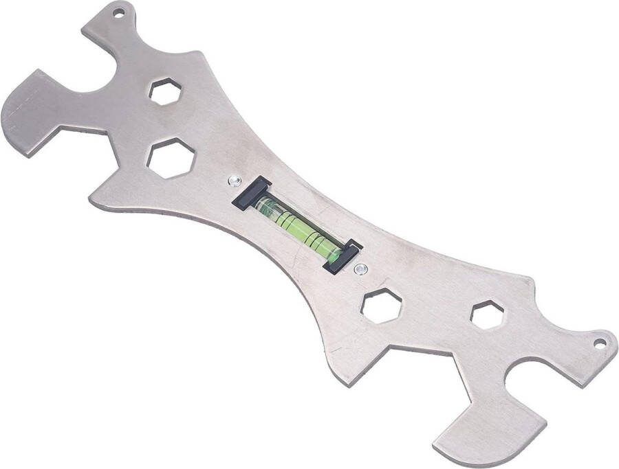 Universele Wrench Multifunctionele Wrench Badkamer Wrench met Level Kraan Sanitair Installatie Tool buitenkraan sleutel
