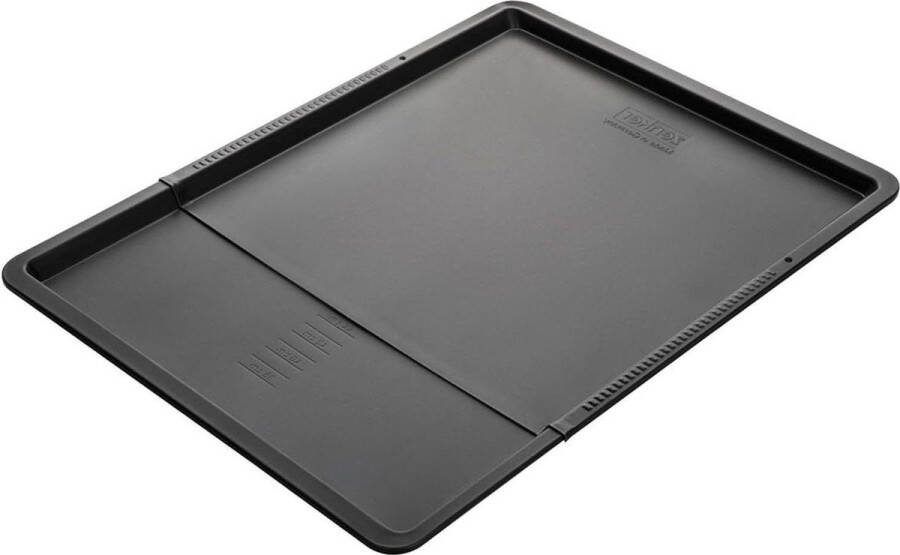 Universele zwart metallic bakplaat voor de oven rechthoekige antiaanbakplaat voor koekjes bakken (maat 37 52 cm x 33 cm)