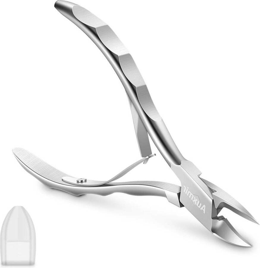 Upgrade Nagelknipper voor Dikke en Diepe Ingegroeide Teennagels en Vingernagels Roestvrij Staal Scherpe en Gladde Snede Zilver Nagelknipper