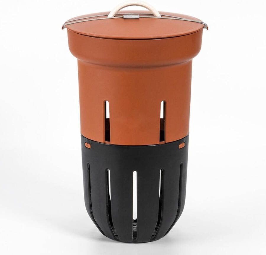Urbalive Beetcompostbak voor wormcompost 12 liter ondergrondse wormcompostbak om in te graven design worm bed-box compostbak van gerecycled kunststof terracotta