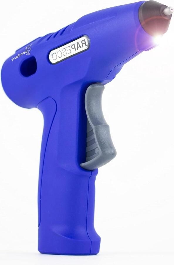 USB Draadloos Lijmpistool met Geïntegreerde 4 V Lithium-Ion Accu Blauw Antibacterieel G4-7