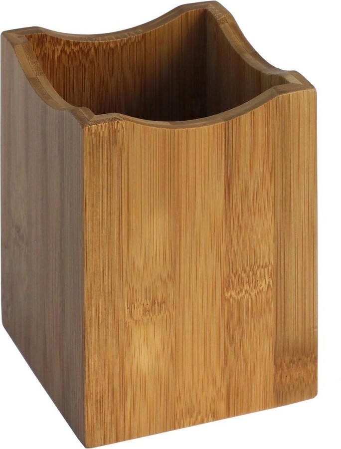Utensil houder bamboe bruin organizer keukengerei Oceanstar spatelpot
