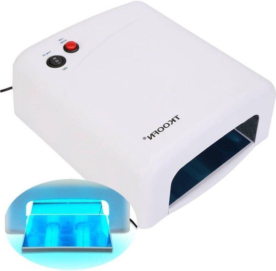 UV-lamp nageldroger 36 W met timerfunctie voor manicure en UV-gel droging wit