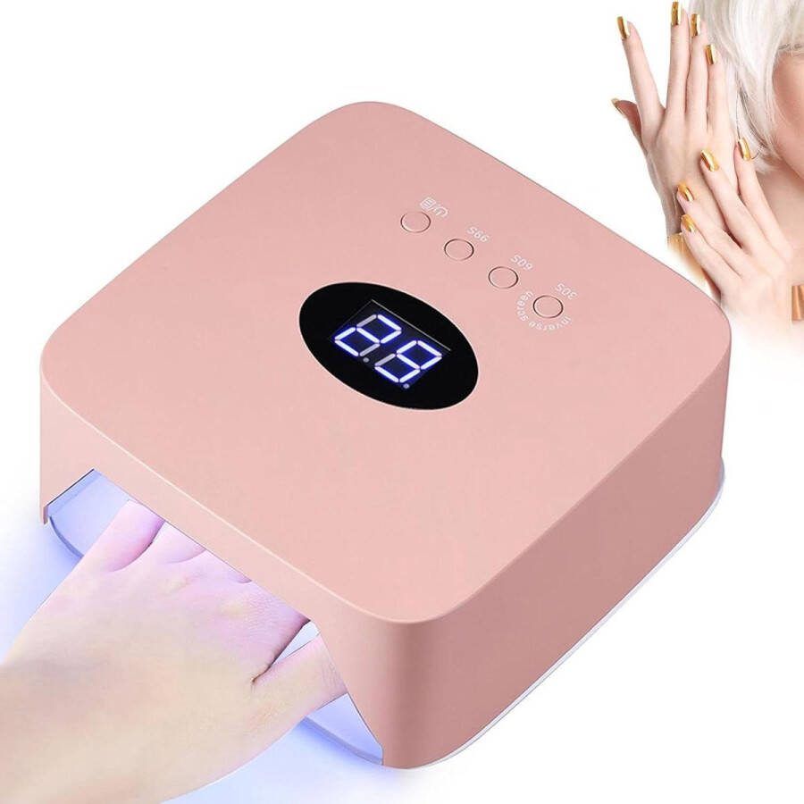 UV LED Nageltrockner 30s 60s 99s Timer Infrarot Sensor LCD Display Nail Art Maniküre Nagelstudio Geschenk zu Valentinstag