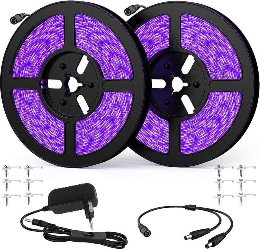 UV LED Strip 5M Zwarte Lichte Strip Flexibele 12V 300 LEDs Tape Zelfklevende 2835 UV Lamp Lichte Strip Partij Bar Neon Kleuren Club Disco
