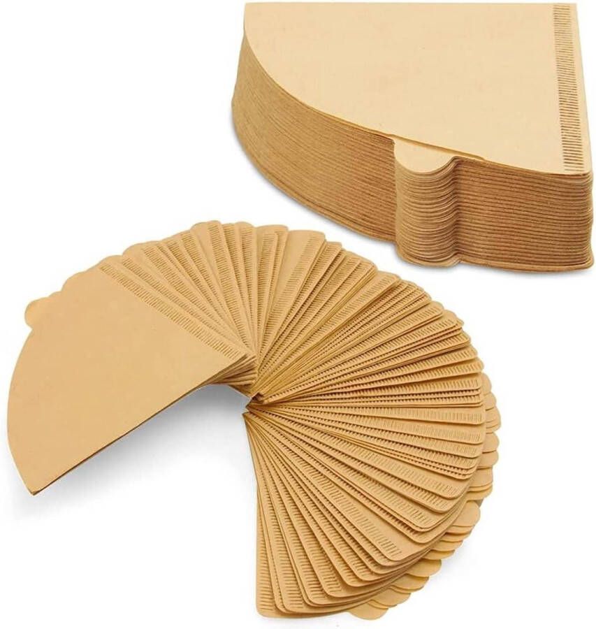 V60 Coffee Filter Paper Set of 200 Disposable Unbleached Cone Filters Size 02 Pour Over Coffee Dripper and Coffee Maker coffee filter paper