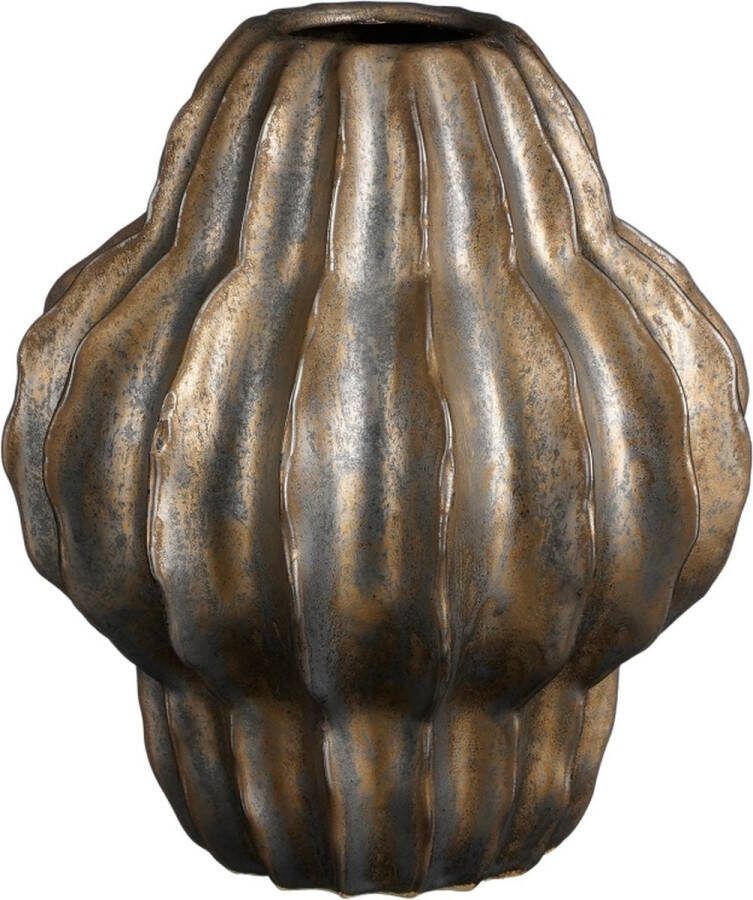 Mica Decorations Altea Vaas H28 x Ø24 5 cm Keramiek Brons