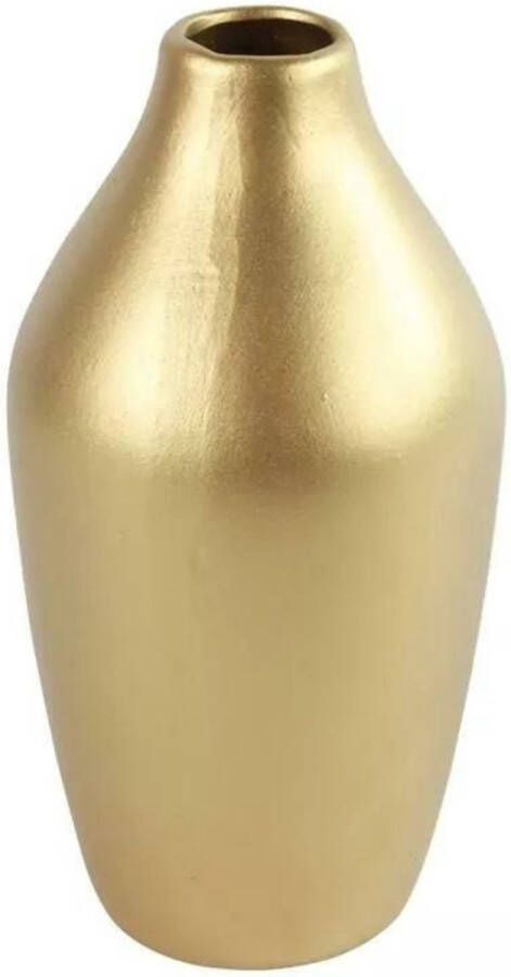 Vaas Frances fles goudkleurig 21 cm