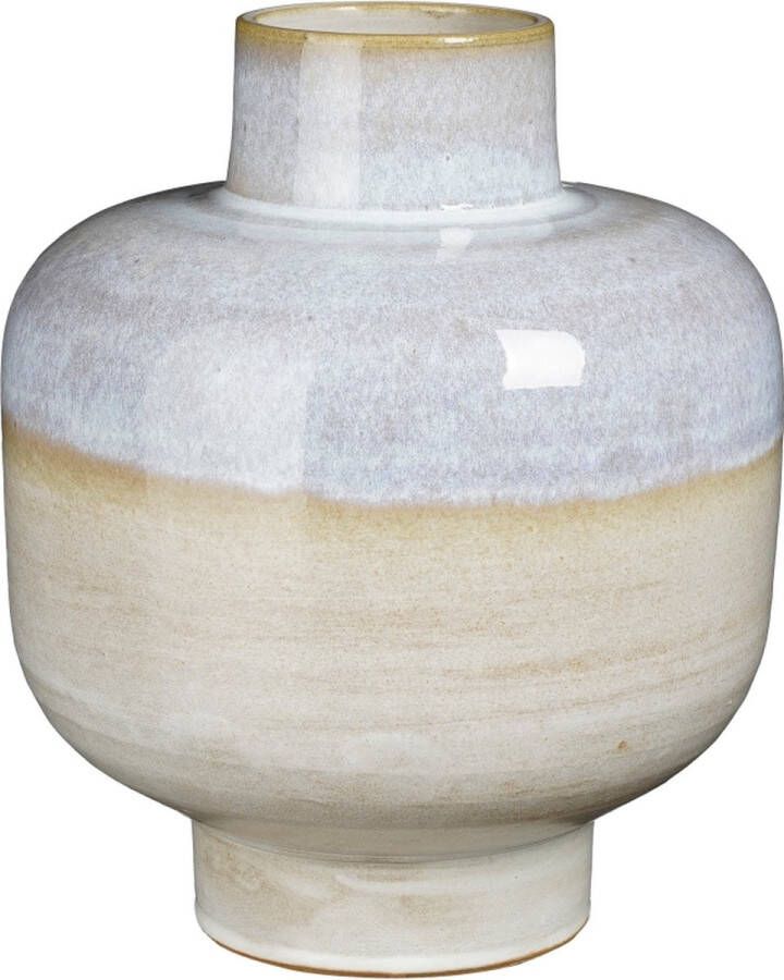 Mica Decorations Vaas Lizz Keramiek Naturel 23 x 27 x 23 cm (BxHxD)