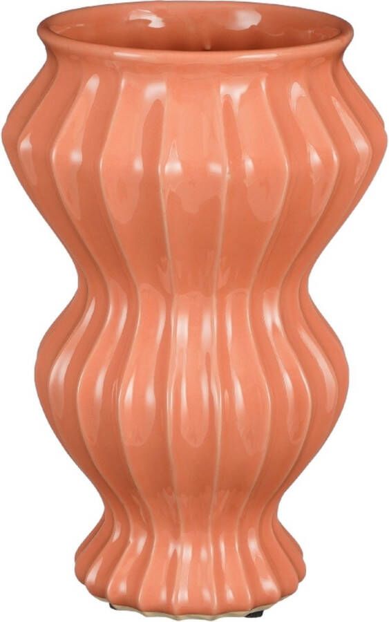 Mica Decorations Vaas Pippa Keramiek Oranje 21 x 32 x 21 cm (BxHxD)