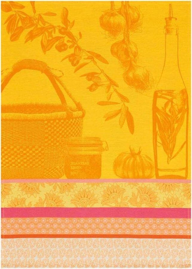 Vaatdoek Saveurs de Provence Zitrone 60x80 Le Jacquard Francais 20873