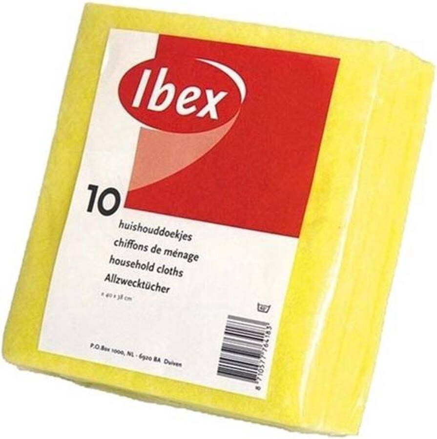 Vaatdoek werkdoekjes (10x) gele schoteldoekjes