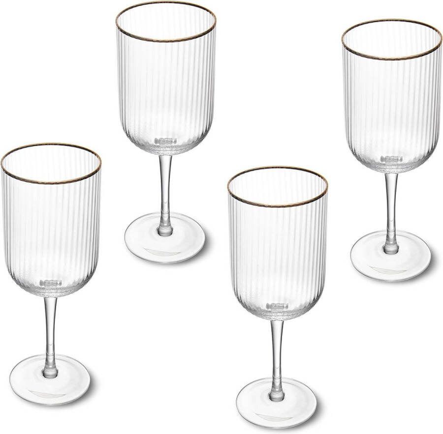 Vaatwasmachinebestendige Tritan-kristalglazen Luxe Wijnglazen set of 4