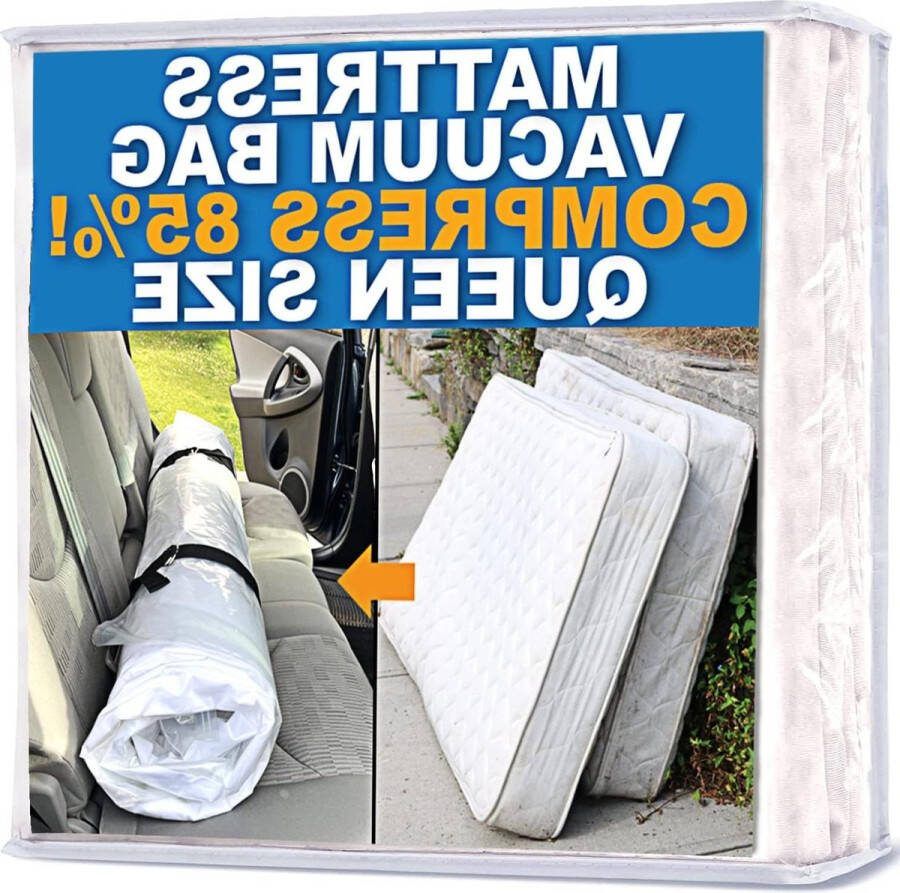 Vacuüm afsluitbare matrashoes voor traagschuim of binnenvering matrassen compressie en opslag Queen Full Full-XL vacuum storage bag jumbovacuum storage bag jumbo
