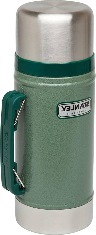 Vacuum Food Jar 0.70L Hammertone Green Lunchbox houdt 24 Uur Warm en Koud Deksel als Kom Lekvrij en BPA-Vrij Vaatwasserbestendig