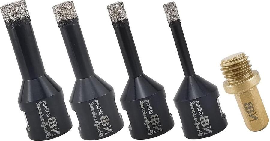 Vacuum gesoldeerde diamantgatzaag M14 voor hard porselein keramiek tegels droog nat boren graniet marmer Haakse Slijper PRO 6 8 10 12mm 1pc Adapter