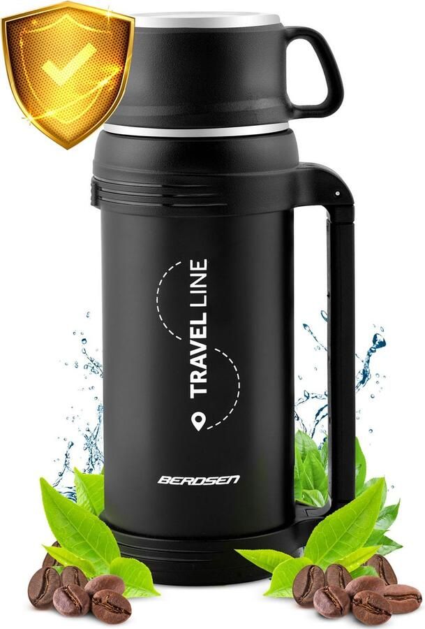 Vacuüm thermoskan 1500 ml BD-781 zwart