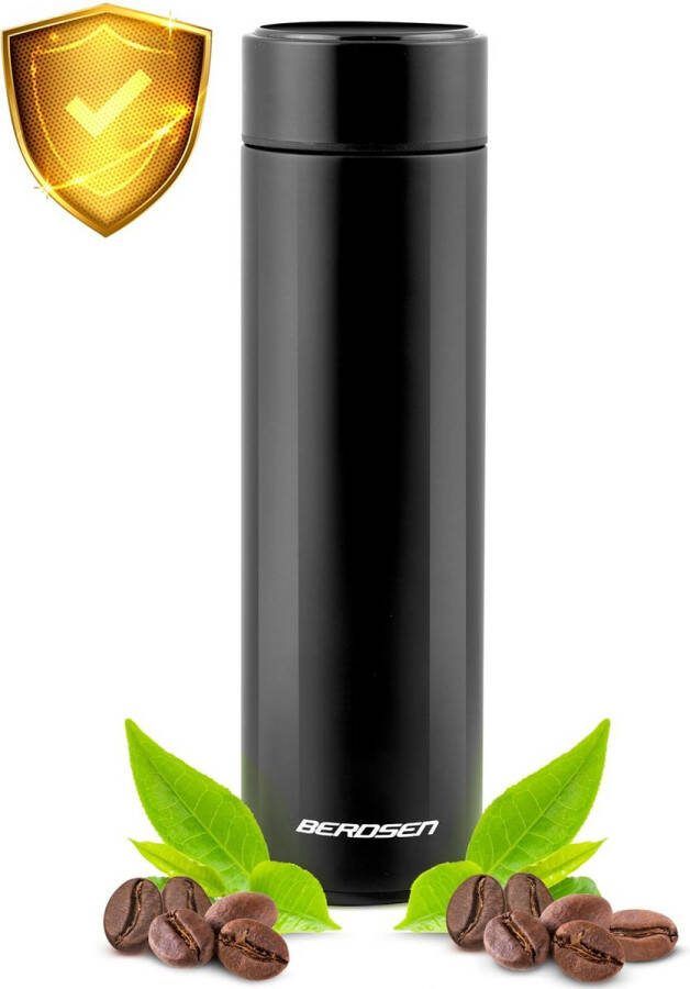 Vacuüm thermoskan 420 ml BD-782 zwart