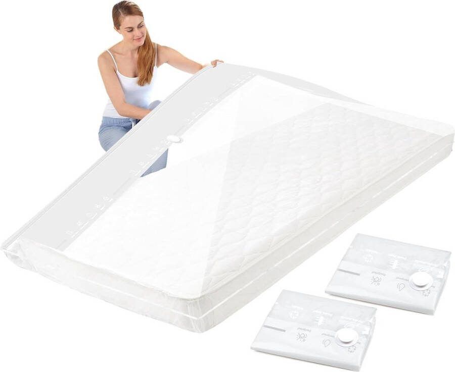 Vacuümzakken 220 x 100 cm Waterdicht en herbruikbaar Groot formaat Opbergtas voor matrassen