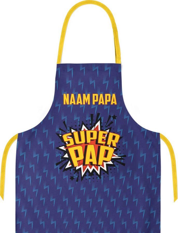 Vaderdag Pakket Super Papa Schort Mok Bieropener Blauw