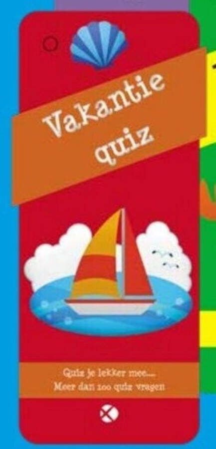 Vakantie quiz boot kwis spel voor kinderen reisspel autobank vanaf 7 jaar waaier met meer dan 100 vragen quizboekje boek