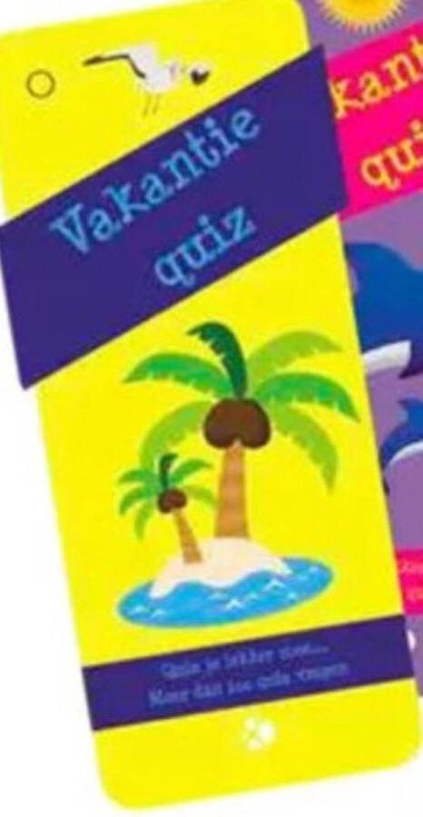 Vakantie quiz palm kwis spel voor kinderen reisspel autobank vanaf 7 jaar waaier met meer dan 100 vragen quizboekje boek