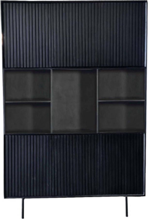 Starfurn Vakkenkast Madison XL Black | 135 cm-STF-5759