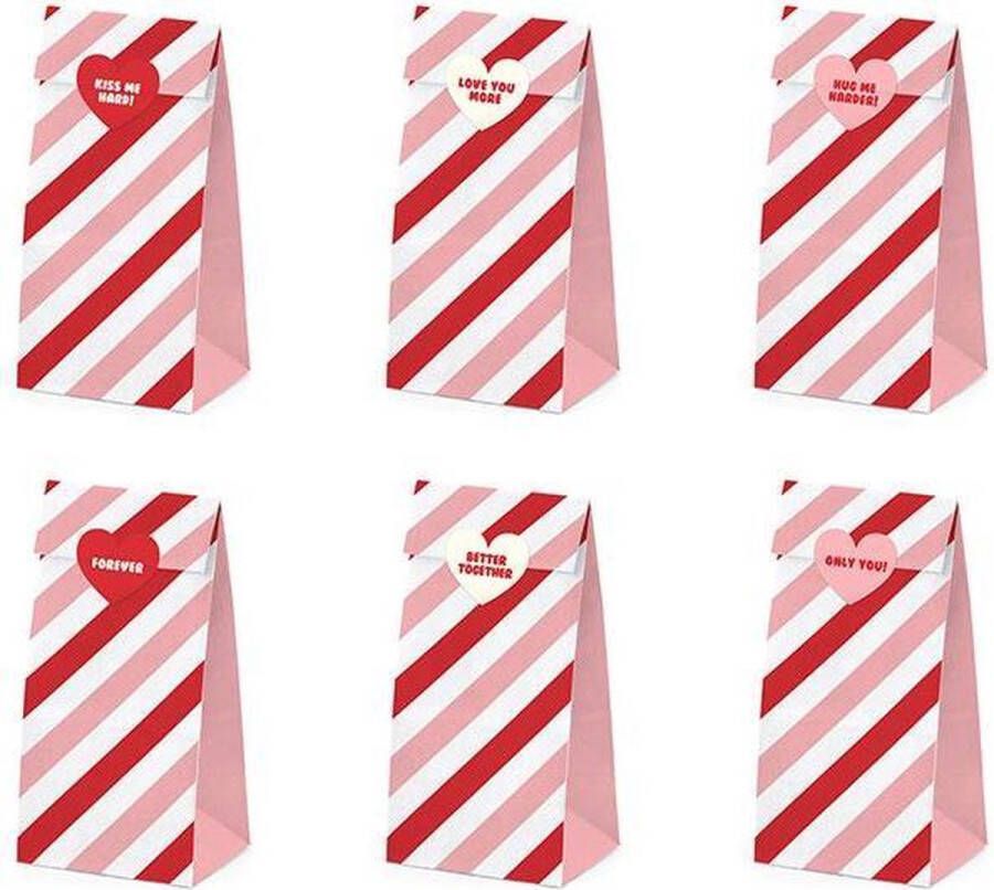 Valentijn Uitdeelzakjes Sweet Love 6 stuks