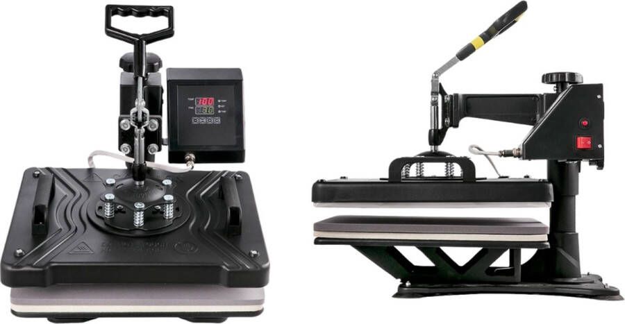 VanBoni 5 in 1 Warmte Persmachine Hittepers Sublimatie Printer Voor Mok Hoed Plaat en T-shirt Lcd Scherm 12 x 15 inch 38 5 x 29 5 CM