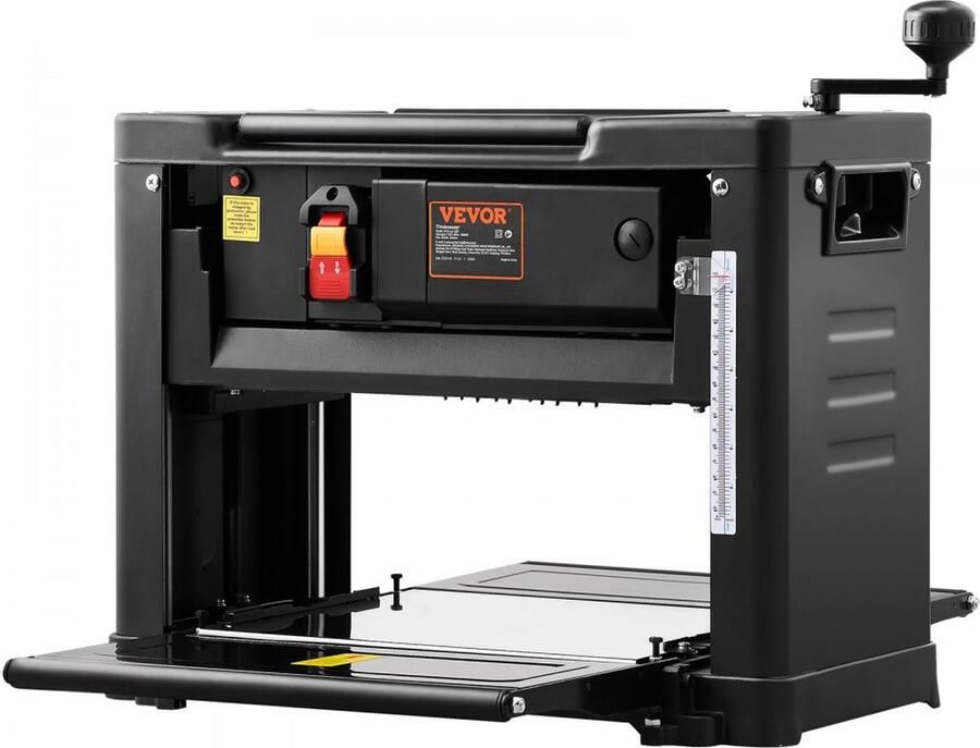 Vandiktebank 2 kW schaafmachine 2x schaafmes Dikteschaafmachine Maximale zaagdiepte 0 3 cm Maximale zaagdikte 15 cm schaafmachine Ideaal voor houtbewerking voor timmerlieden Doe-het-zelvers en decorateurs