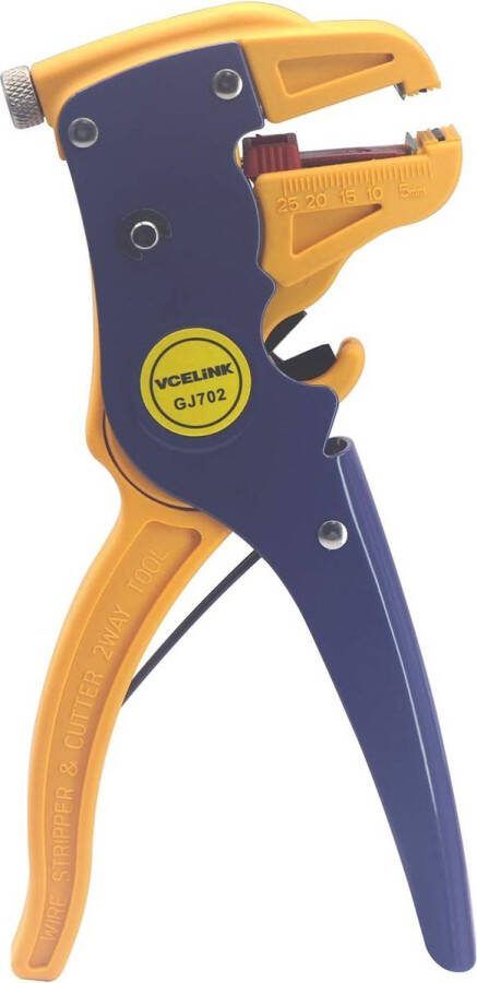 VCELINK GJ702 Automatic Wire Stripper Wire Stripping Tool for 0.2 6.0 mm² with the Side Cutters Cables with a Diameter of 0.08-8 mm Can Be Cut