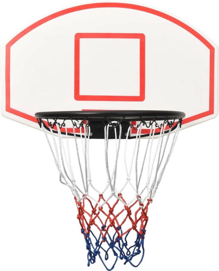 VidaXL Basketbalbord 71x45x2 cm polyetheen wit