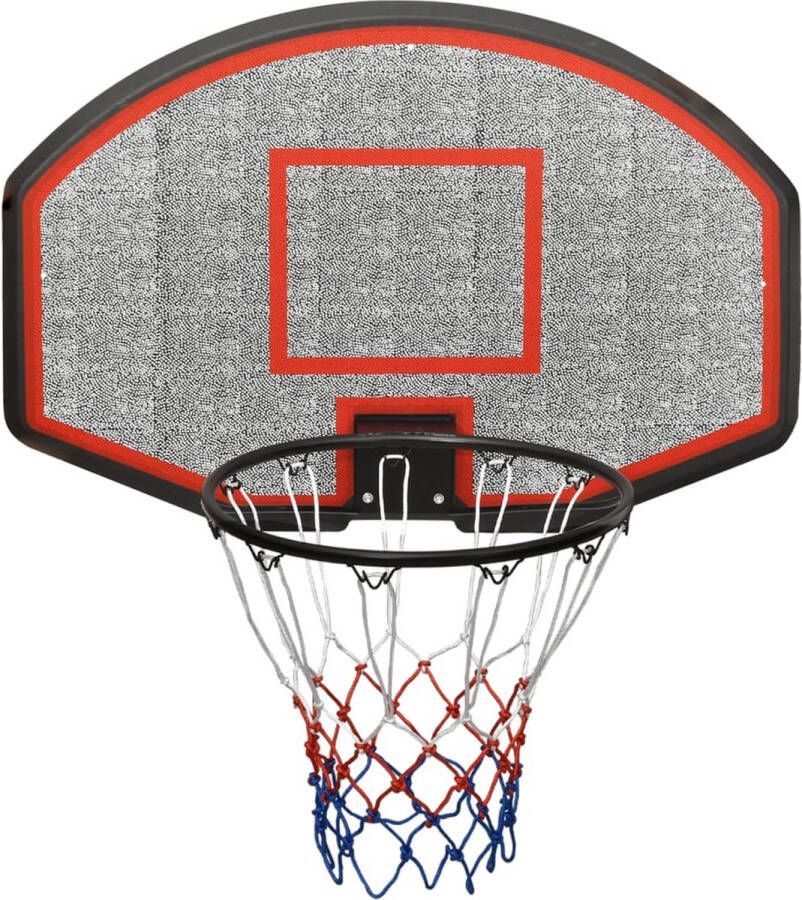 VidaXL Basketbalbord 90x60x2 cm polyetheen zwart