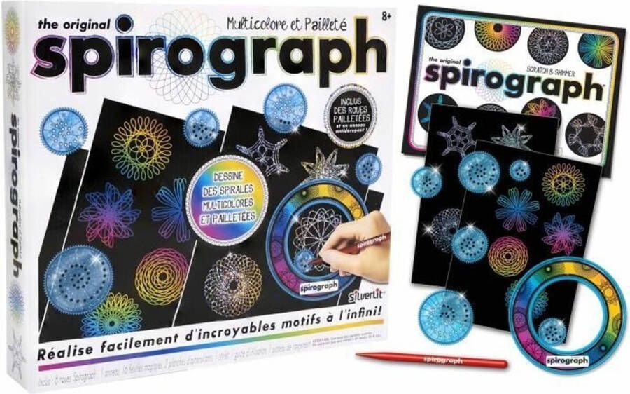 Silverlit Veelkleurig en glitterachtig SPIROGRAPH