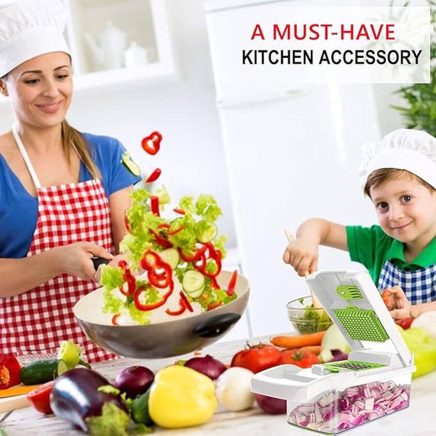 Vegetable Cutter Multifunctionele Groentesnijder Veg Ui Dicer Salade Chopper
