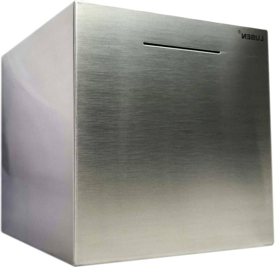 Veilige spaarpot van roestvrij staal voor kinderen Alleen om te sparen 20 x 20 x 20 cm spaarpot volwassenen