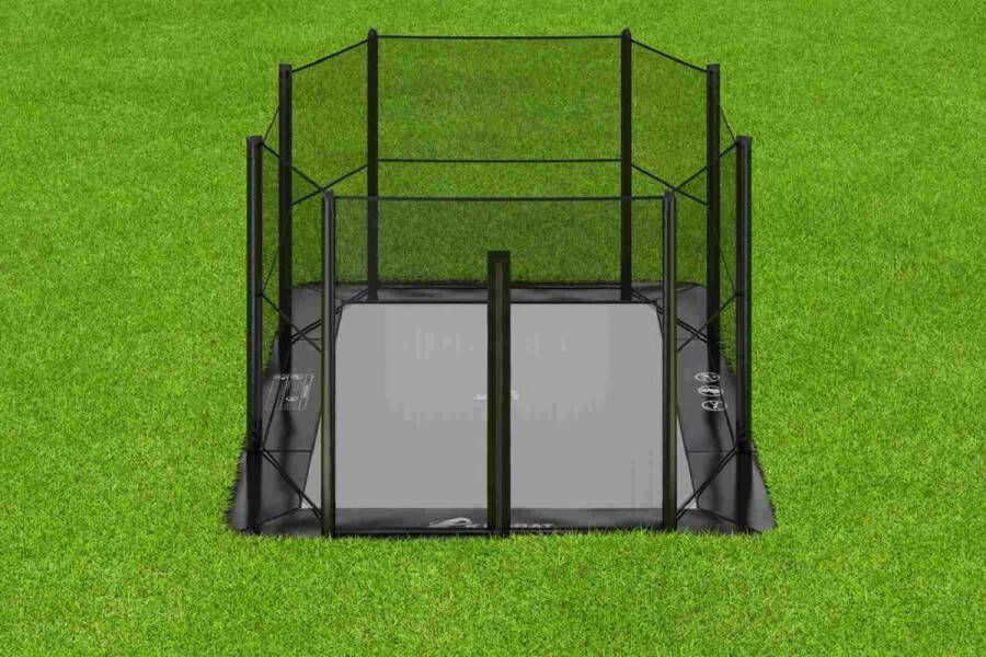 Akrobat Veiligheidsnet Trampoline Geschikt voor Primus en Orbit 520 x 305 cm Rechthoek Set Volledig Zwart