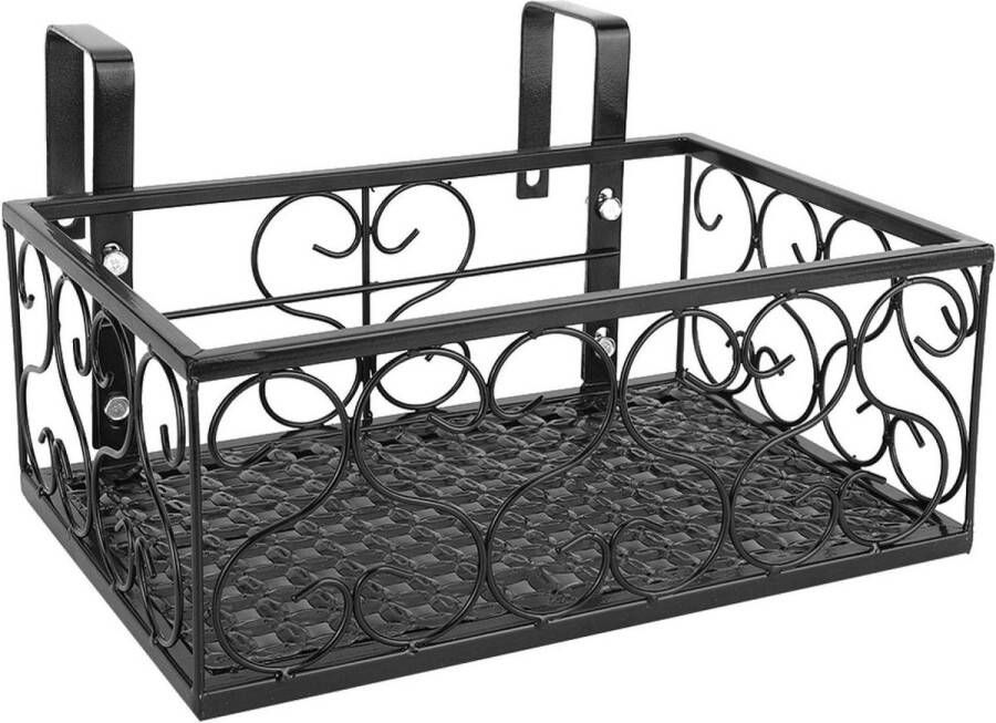 Venster Bloemenstandaard Moderne Potrek Houder Europese Stijl Bonsai Hangende Plantenbak Balkon Decoratie 1 x Bloemenrek 2 x Staaf Accessoires 4 x Moer Accessoires 4 x Schroef Accessoires