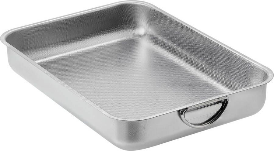 Verbeterde RVS Bakplaat met Handvatten en Honingraatstructuur voor Oven en Vaatwasser