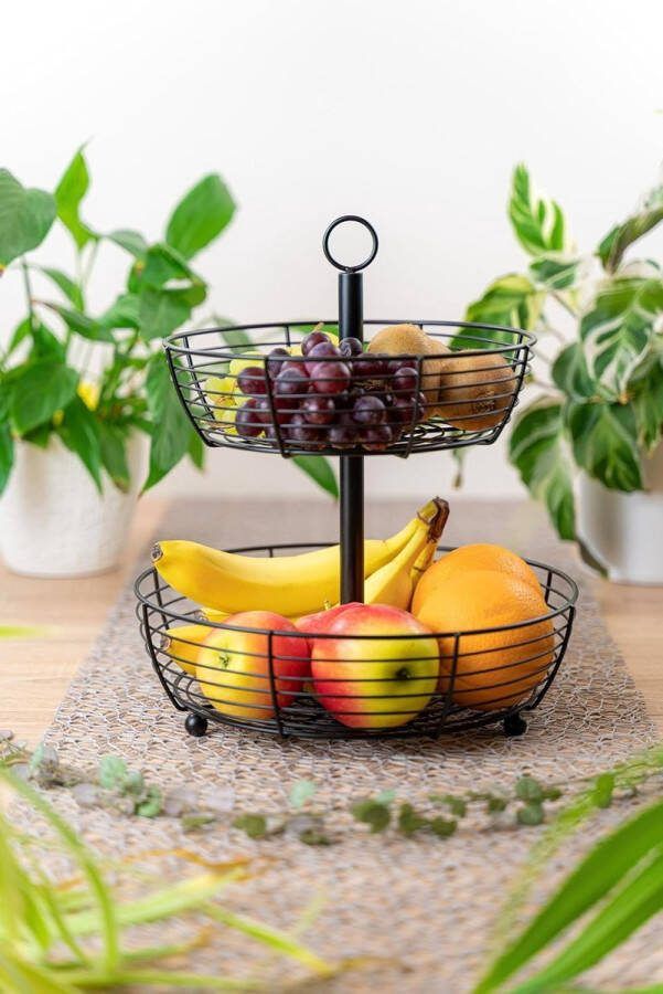 Verdiepingen fruitmand 2 verdiepingen